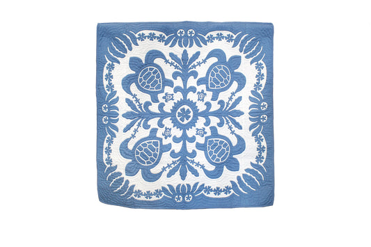 Quilted 60x60 Wall Hanging - Blue